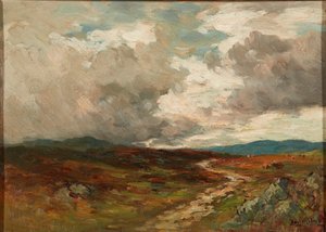 Sturmwolken über den Hügeln