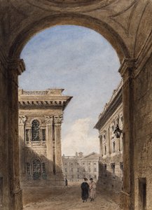 Canterbury Gate und Christ Church Quad, Oxford, 1833 von Joseph Murray Ince