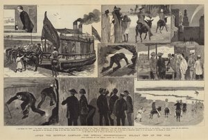 Nach der ägyptischen Kampagne, der Urlaubsausflug der Sonderkorrespondenten den Nil hinauf