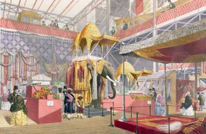Crystal Palace, der Indische Hof, veröffentlicht von Dickinson Bros.