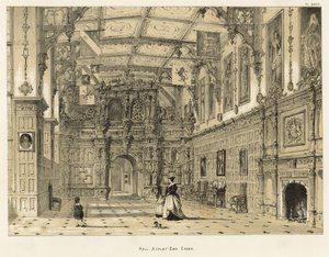 Halle, Audley End, Essex von Joseph Nash