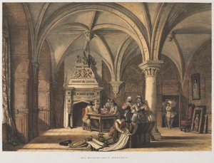 Halle, Bolsover Castle, Derbyshire, 1840