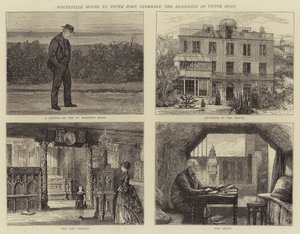 Hauteville House, St Peter Port, Guernsey, die Residenz von Victor Hugo von Joseph Nash