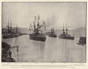 Sir Harry Rawsons Abschied von der Kanalflotte bei der Aufgabe seines Kommandos von Joseph Nash