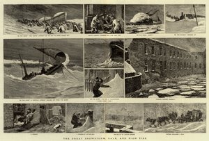 Der große Schneesturm, Sturm und Flut