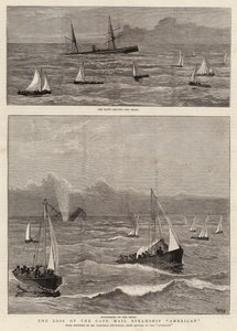 Der Verlust des Kap-Mail-Dampfschiffs American von Joseph Nash