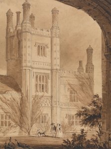 Der Turm des Herrenhauses, East Barsham, Norfolk von Joseph Nash