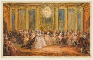 Empfang im Spiegelsaal von Versailles