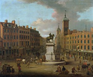 Ein Blick auf Charing Cross und Northumberland House, 1746