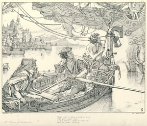 Illustration zu Coleridges Rime of The Ancient Mariner