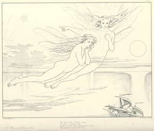 Illustration für Coleridges Rime of The Ancient Mariner (Stich)