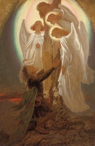 Christus am Fuß des Kreuzes