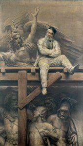 François Rude arbeitet am Arc de Triomphe, 1893