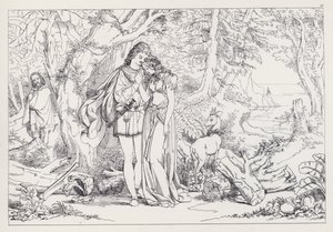 Der Sturm, Akt III, Szene 1 von Joseph Noel after Paton