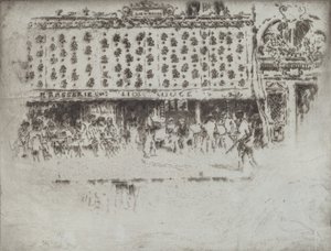 Brasserie, Au Lion Rouge, 1893 von Joseph Pennell