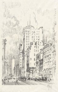 Broadway über der 23. Straße, Nr. 11 in der Iconophile Club Collection von Joseph Pennell