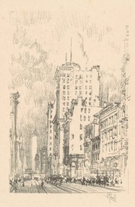 Broadway, oberhalb der Dreiundzwanzigsten Straße, 1904 von Joseph Pennell