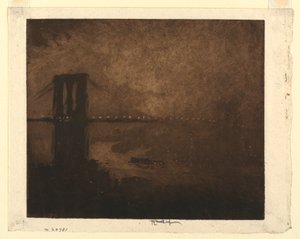 Brooklyn Bridge bei Nacht