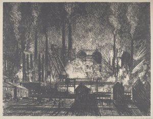 Schichtwechsel, Charleroi, 1911