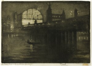 Charing Cross bei Nacht