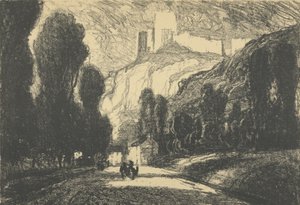 Château Gaillard von Joseph Pennell