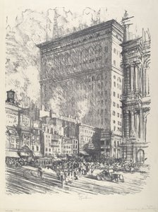 Rathausplatz und Wanamaker-Gebäude, 1912
