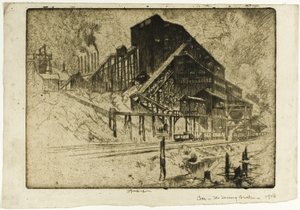 Kohle—Der hoch aufragende Brecher von Joseph Pennell