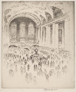Halle, Grand Central, New York von Joseph Pennell