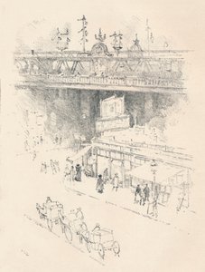 Ecke der Villiers Street, Charing Cross, 1896