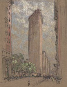 Zeichnung des Flatiron-Gebäudes von Pennell, ca. 1904