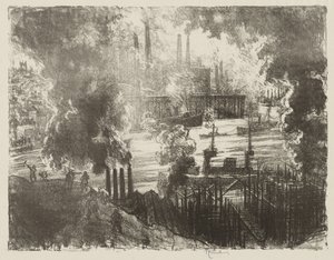 Englische Kriegsarbeit: Munitionsfluss von Joseph Pennell