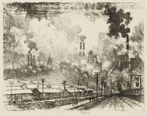 Englische Kriegsarbeit: Die Kohleminen von Joseph Pennell