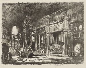Englische Kriegsarbeit: Die Geschützschmiede von Joseph Pennell