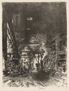 Englische Kriegsarbeit: In den Öfen von Joseph Pennell