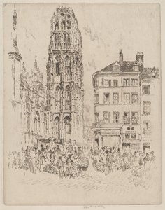 Blumenmarkt und Butterturm, Rouen