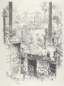 Von den Spitzen der Öfen von Joseph Pennell
