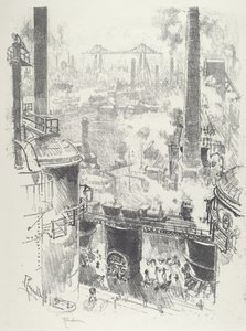 Von den Spitzen der Öfen von Joseph Pennell