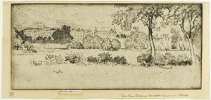 Hampton Court, der Lange Palast von Joseph Pennell