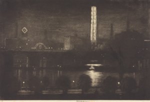 Londoner Nacht, Whisky und Tee von Joseph Pennell