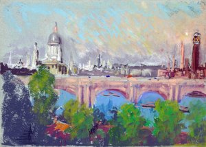 London über die Waterloo-Brücke