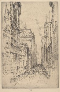 Lower Broadway von Joseph Pennell