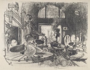 Herstellung von Propellerblättern, 1917 von Joseph Pennell