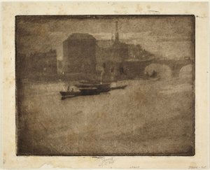 Nebel über der Themse von Joseph Pennell