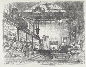 Große Muscheln hobeln, 1916