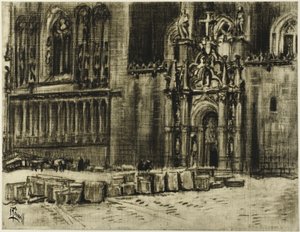 St. Juan de los Reyes, die Tür und die Ketten von Joseph Pennell