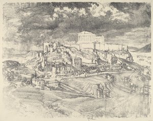 Sturm hinter der Akropolis