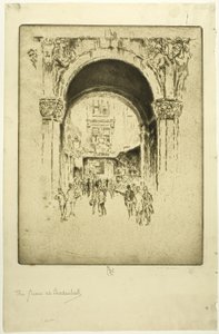 Schwan in Leadenhall von Joseph Pennell