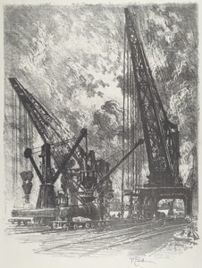 Den großen Kanone wegnehmen von Joseph Pennell