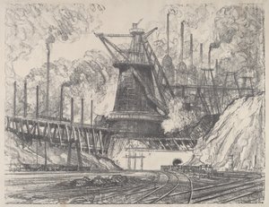 Die große Fabrik, Gary, Indiana von Joseph Pennell