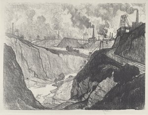 Das Eisenbergwerk von Joseph Pennell